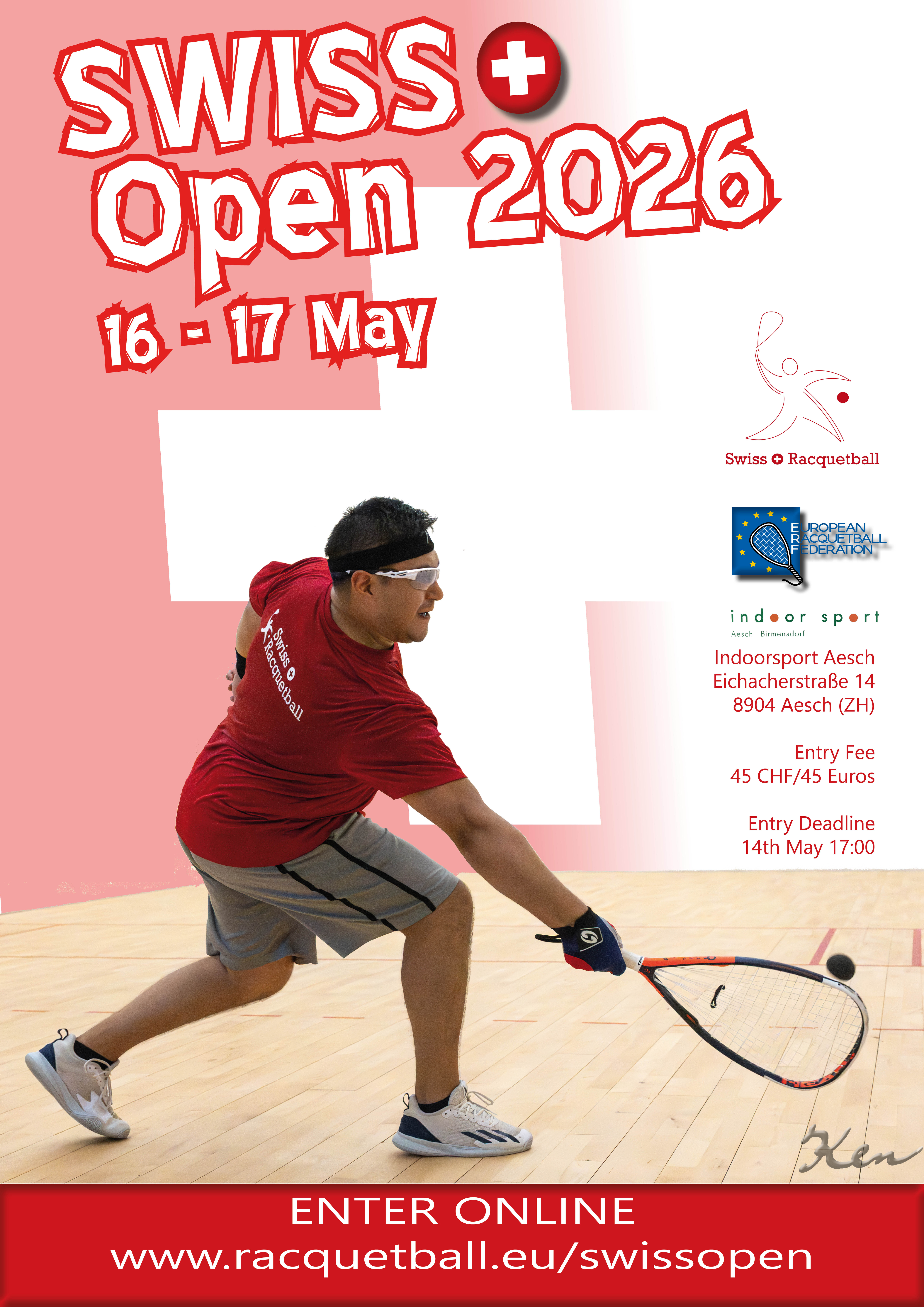 Titelbild des Events: Swiss Racquetball Open 2026
