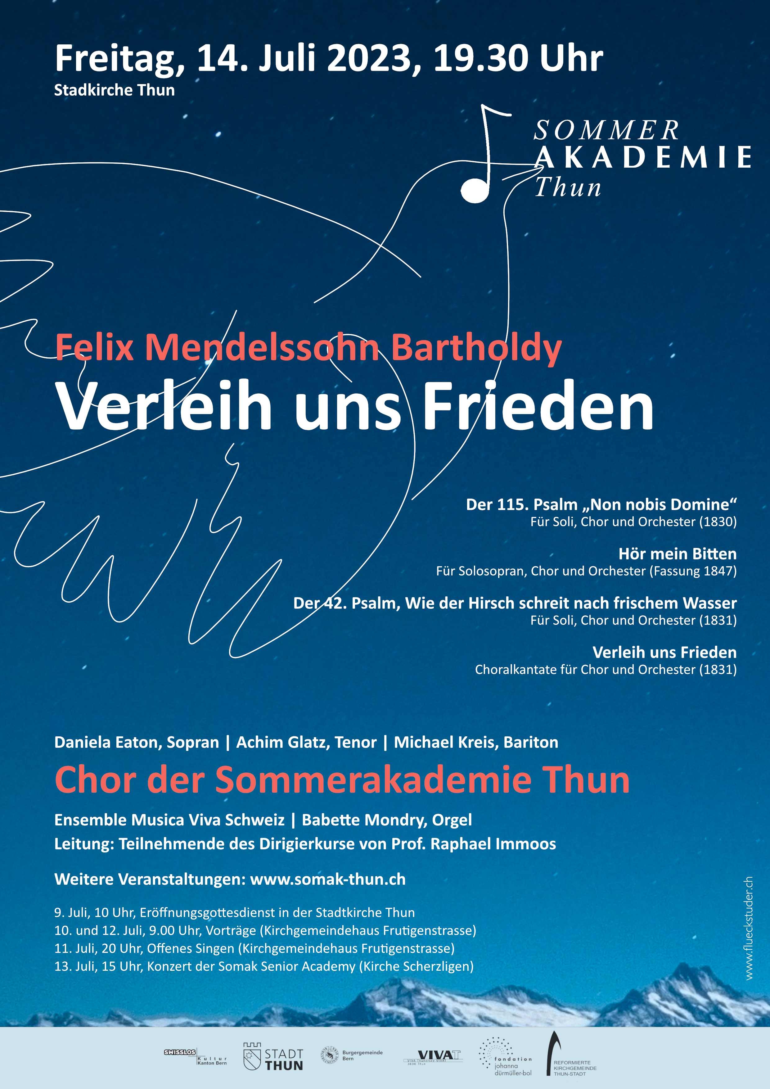 Konzert der Sommerakademie Thun 2023