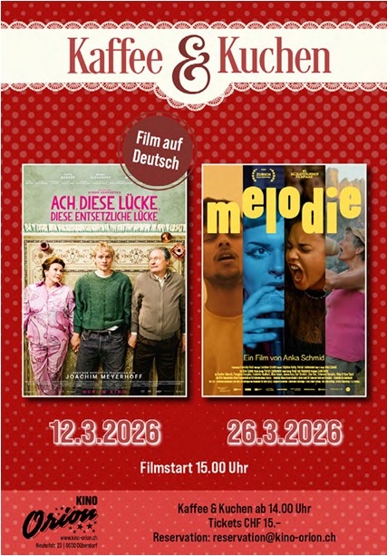 Kaffee & Kuchen, danach Komödie "Ach, diese Lücke, diese entsetzliche Lücke"