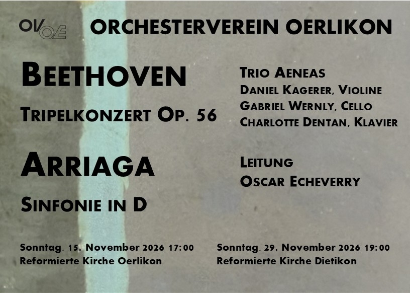 Titelbild des Events: Herbstkonzert Orchesterverein Oerlikon