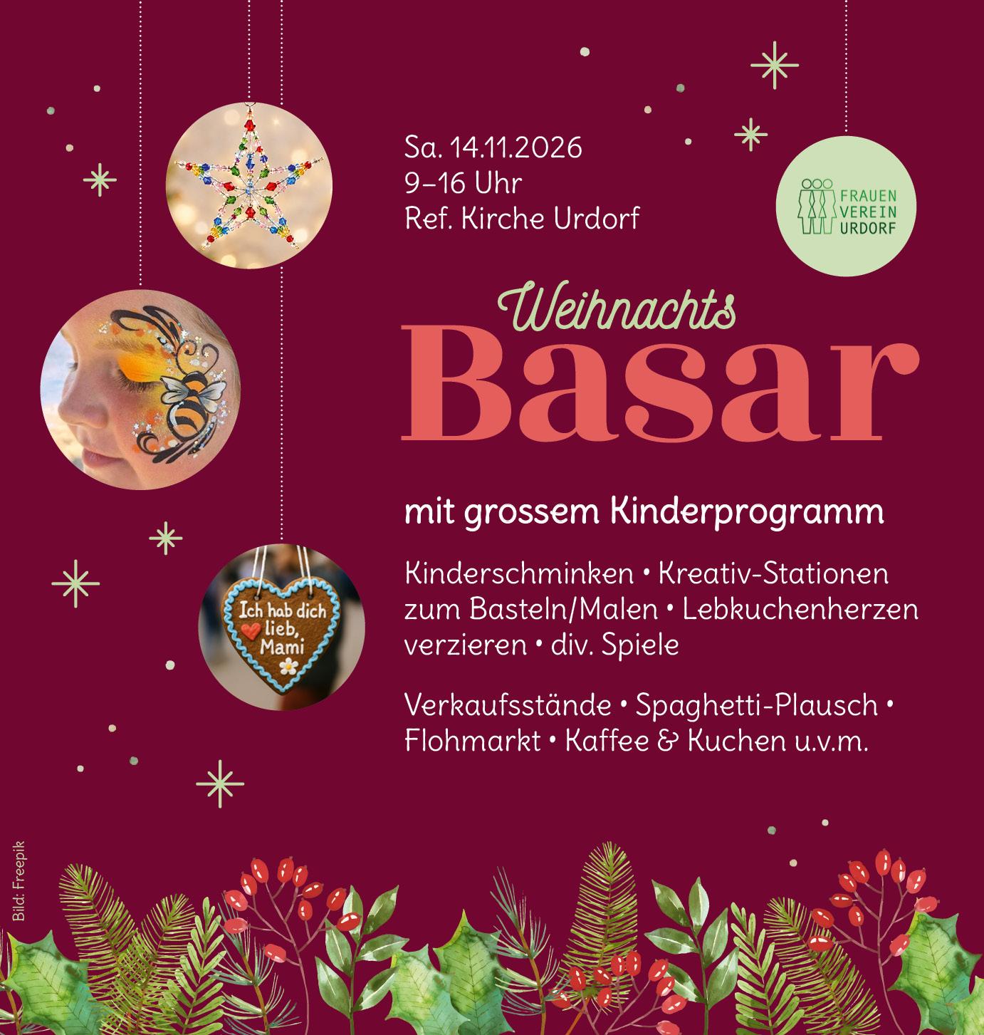 Titelbild des Events: BASAR organisiert vom Frauenverein