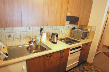 Offene Küche im Ferienapartment in Amden