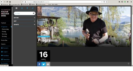 Die Website des Schwyzer Kulturwochenendes wurde überarbeitet und bietet viele neue Funktionen.