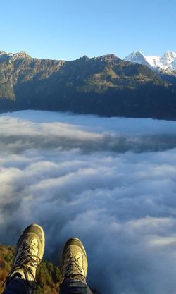 Paragliding paradise Jungfrau Region
Take off from Amisbühl with view to Schynige Platte, Eiger & Mönch