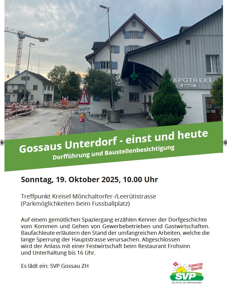 Gossauer Unterdorf - einst und heute