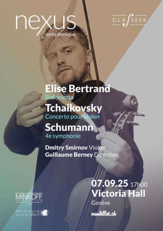 Victoria Hall : Élise Bertrand et l'Orchestre Nexus en concert - Geneva