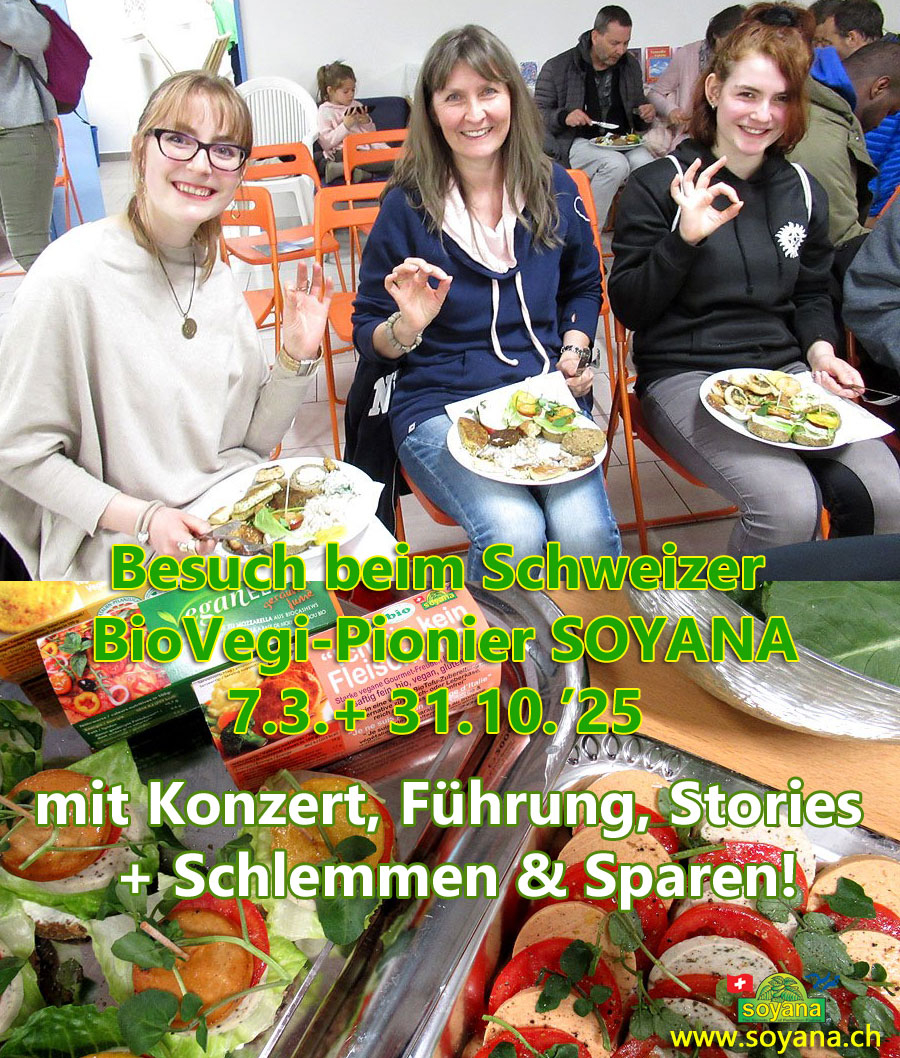 Titelbild des Events: Besuch beim Schweizer BioVegi-Pionier SOYANA in Schlieren-ZH
