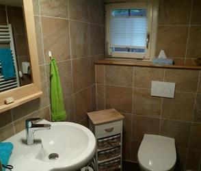 Bathroom with toilet and shower