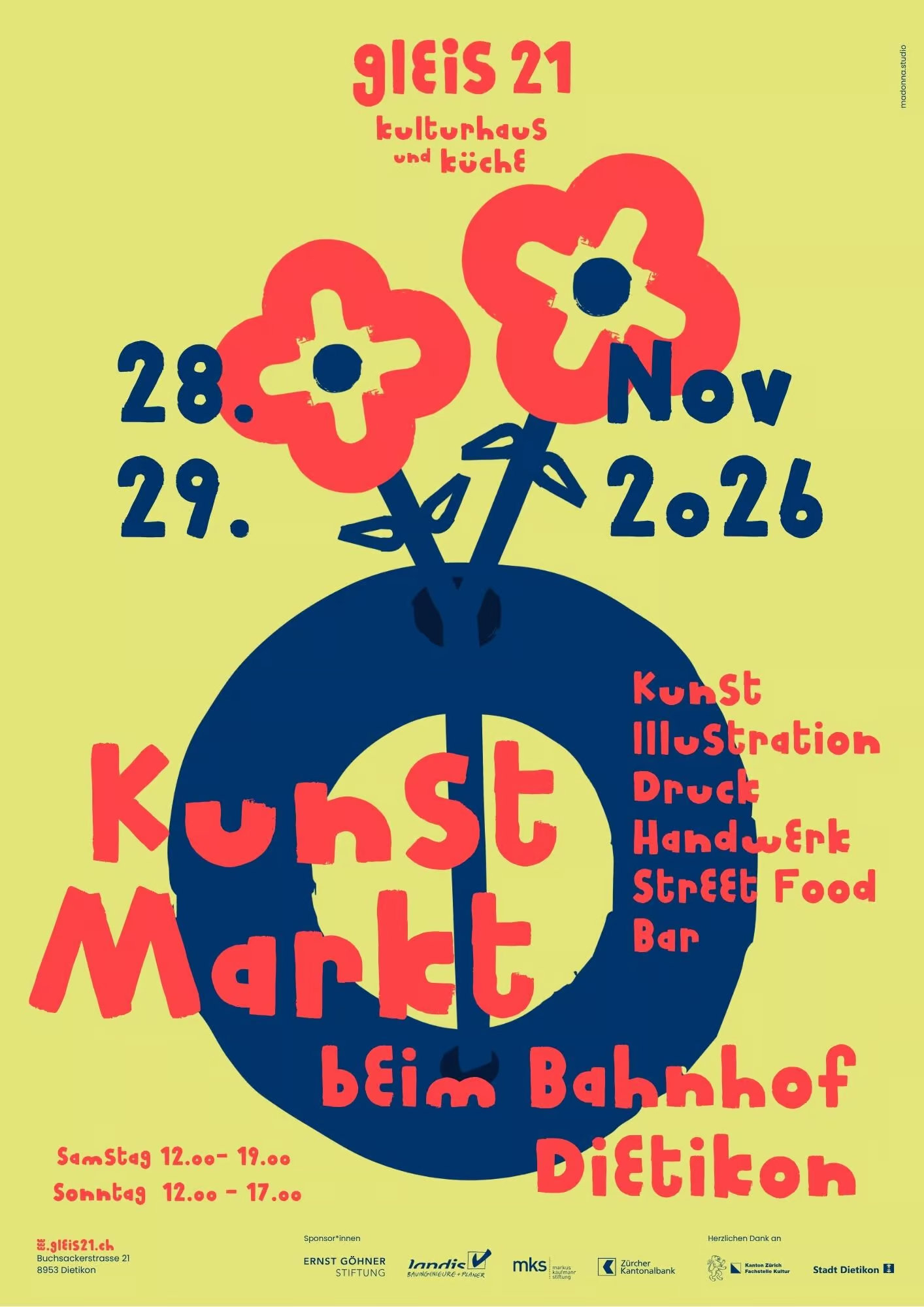 Titelbild des Events: Kunstmarkt im Gleis 21 – während des Dietiker 🎄 Weihnachtsmarkts