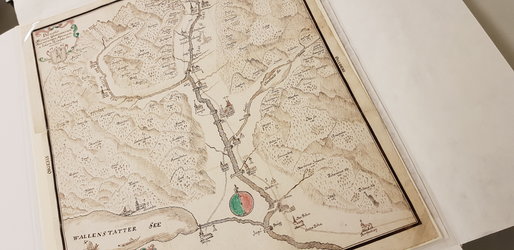 Zeichnung Glarnerland im Landsbuch 1745