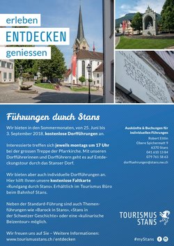 Flyer Dorfführungen