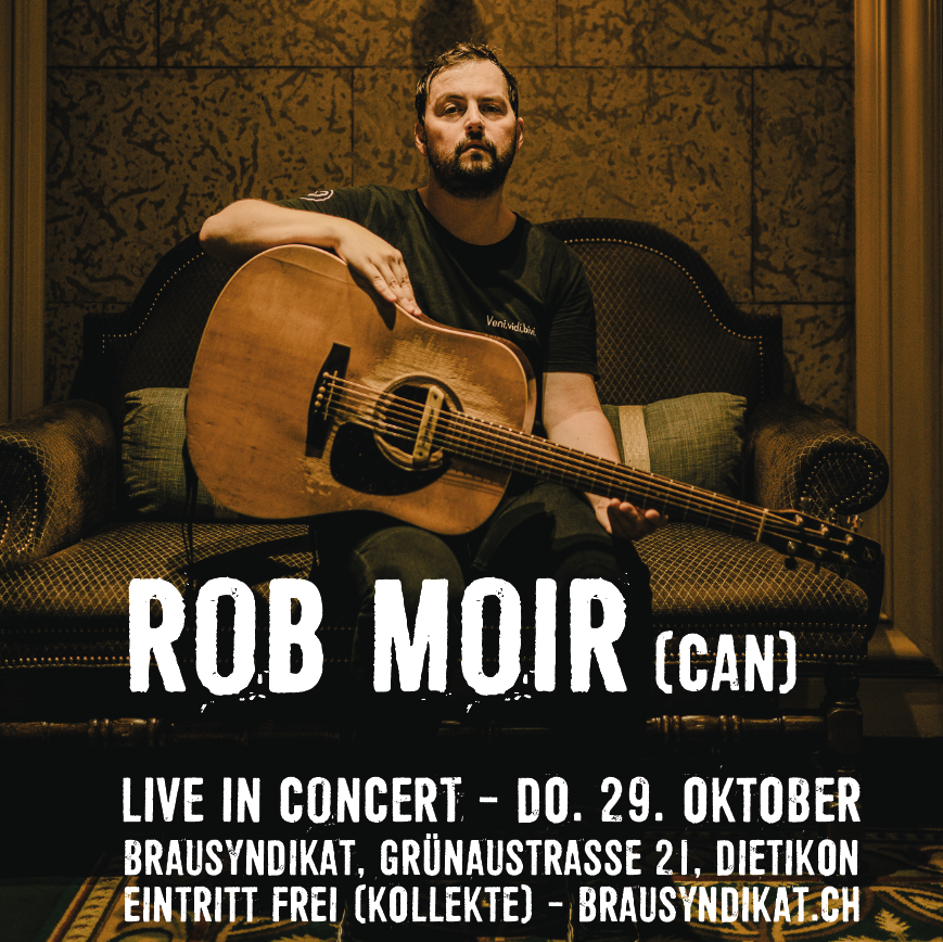 Titelbild des Events: ROB MOIR (CAN) - LIVE IN CONCERT
