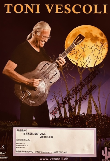 Toni Vescoli singt in der Sioux-Kultur-Bar