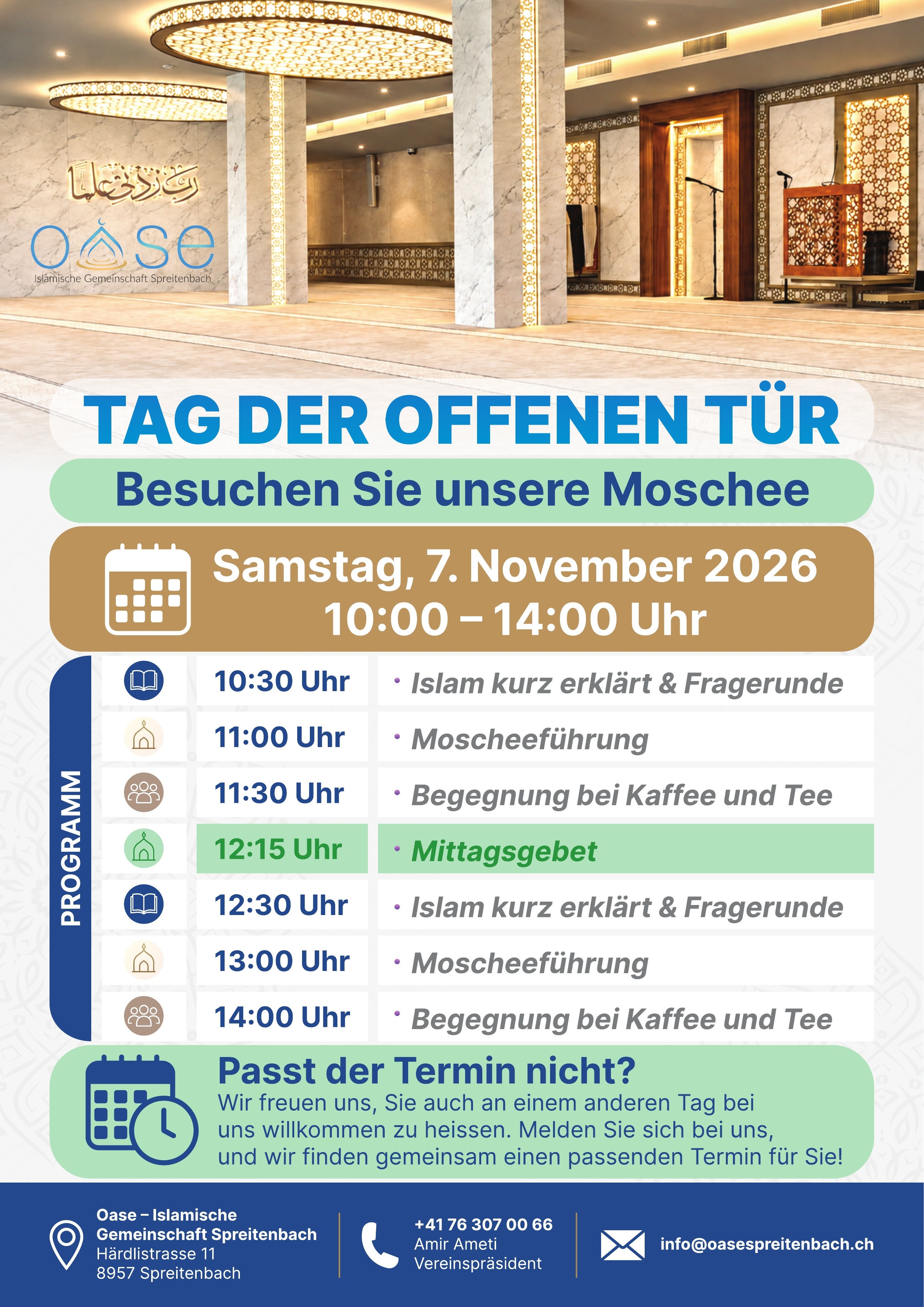 Titelbild des Events: TAG DER OFFENEN TÜR - Besuchen Sie unsere Moschee