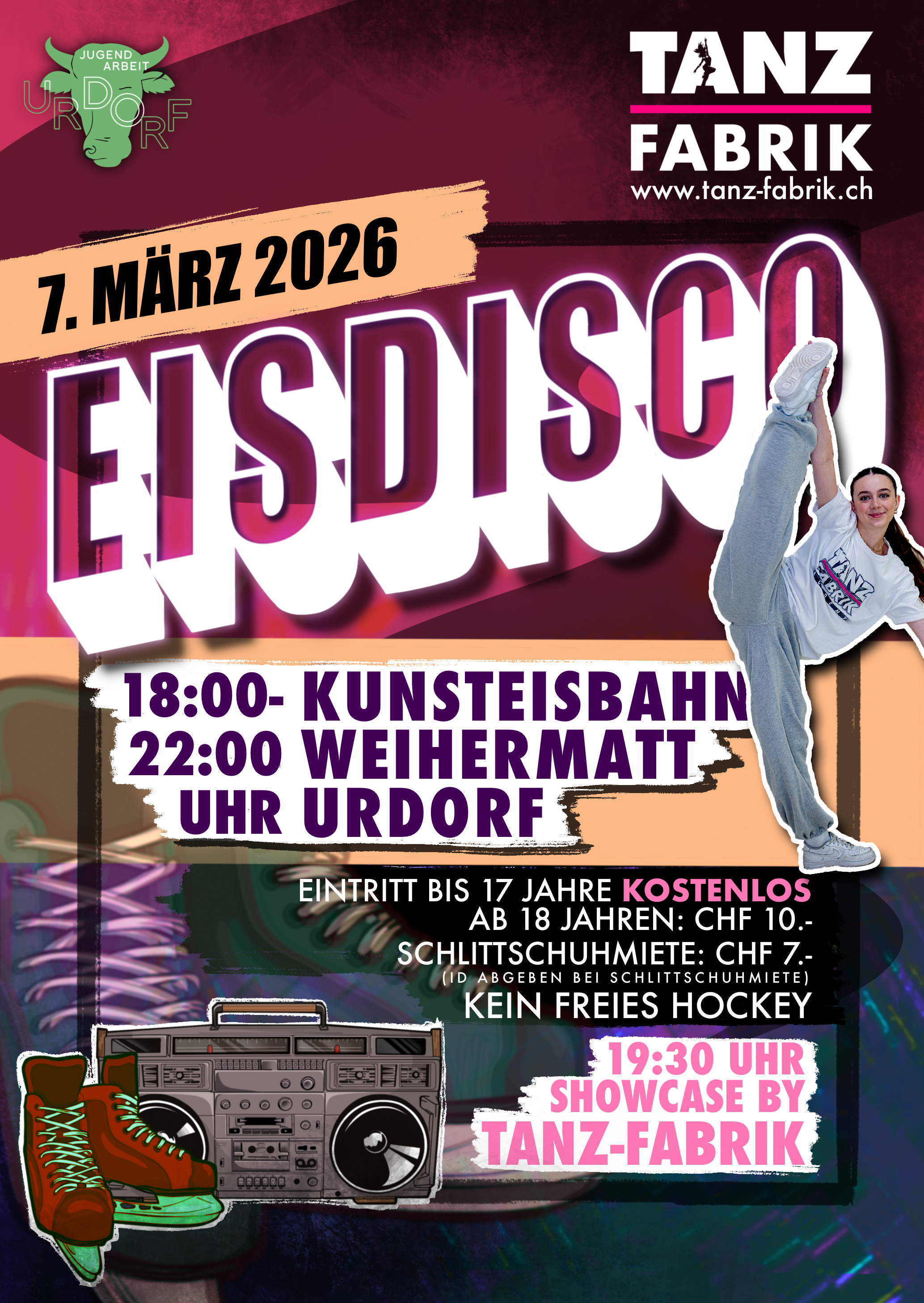Titelbild des Events: Eisdisco Urdorf, von Jungen für ALLE