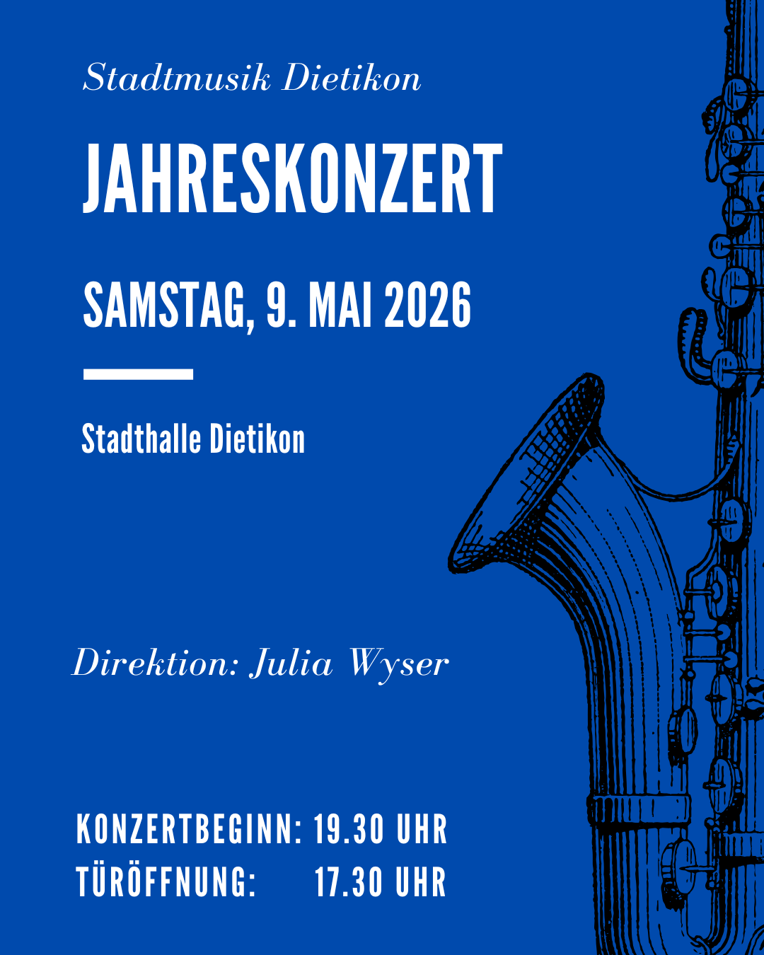 Titelbild des Events: Jahreskonzert Stadtmusik Dietikon