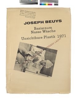 Joseph_Beuys_Plakat zur Ausstellung Jungfrau – Nasse Wäsche in der Galerie nächst St. Stephan_1978_Sammlung Hummel Wien