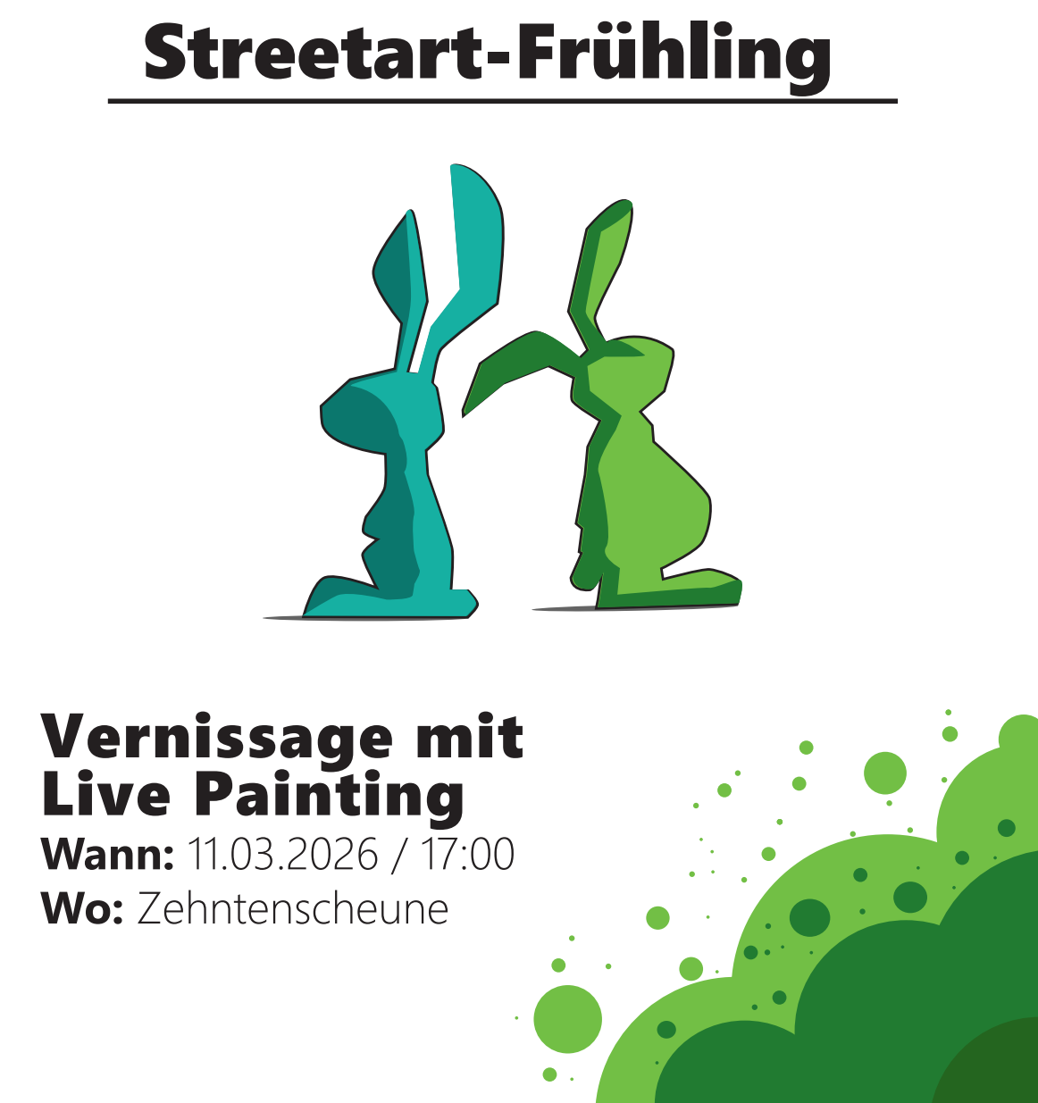 Titelbild des Events: Vernissage Streetart-Frühling mit Live-Painting