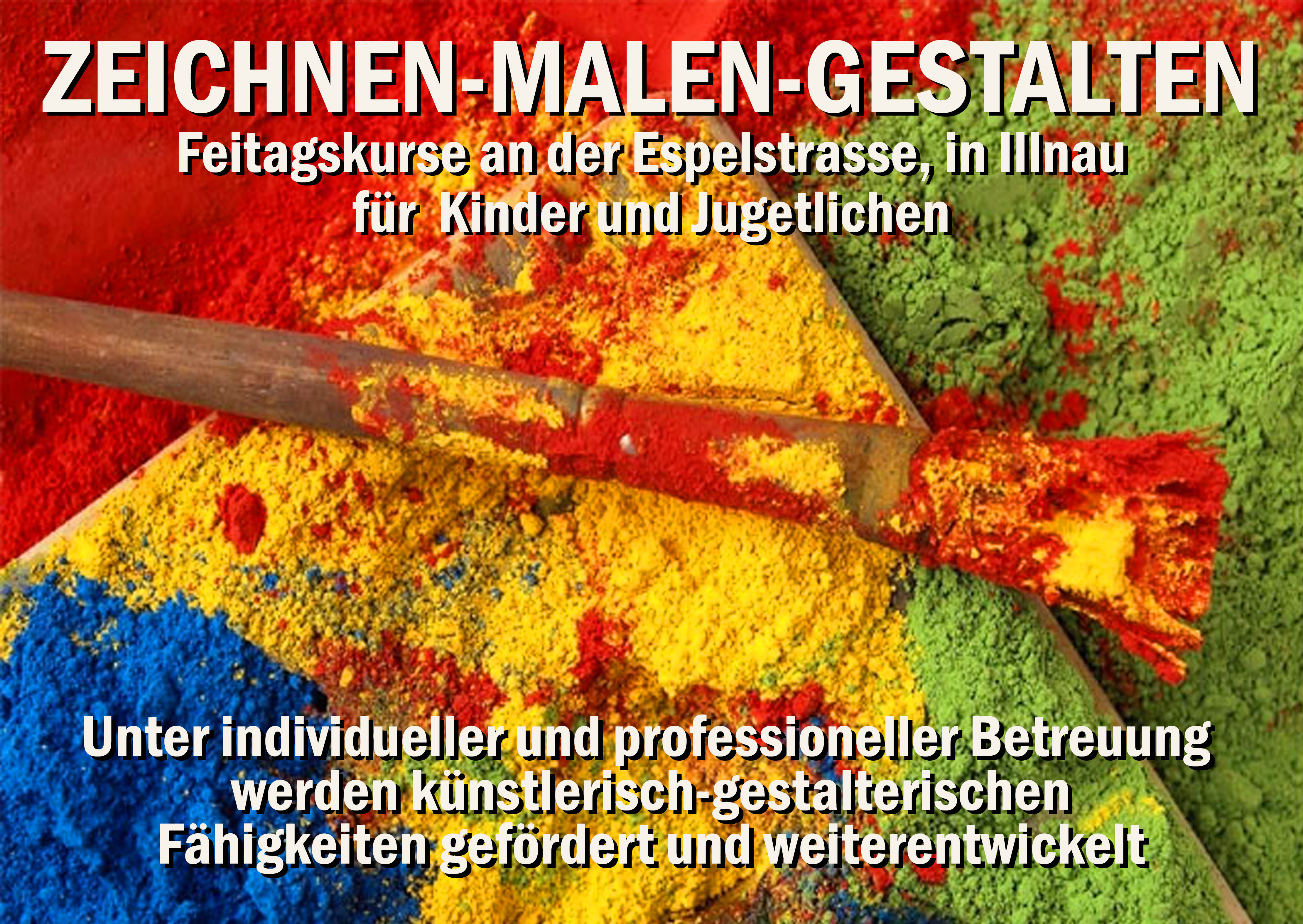 Zeichnen – Malen - Gestalten für Kinder und Jugendliche jeden Freitag in Illnau