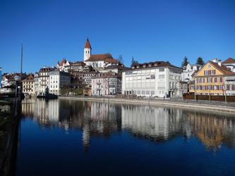 La Ville Thun avec le Chateau et l'Aare