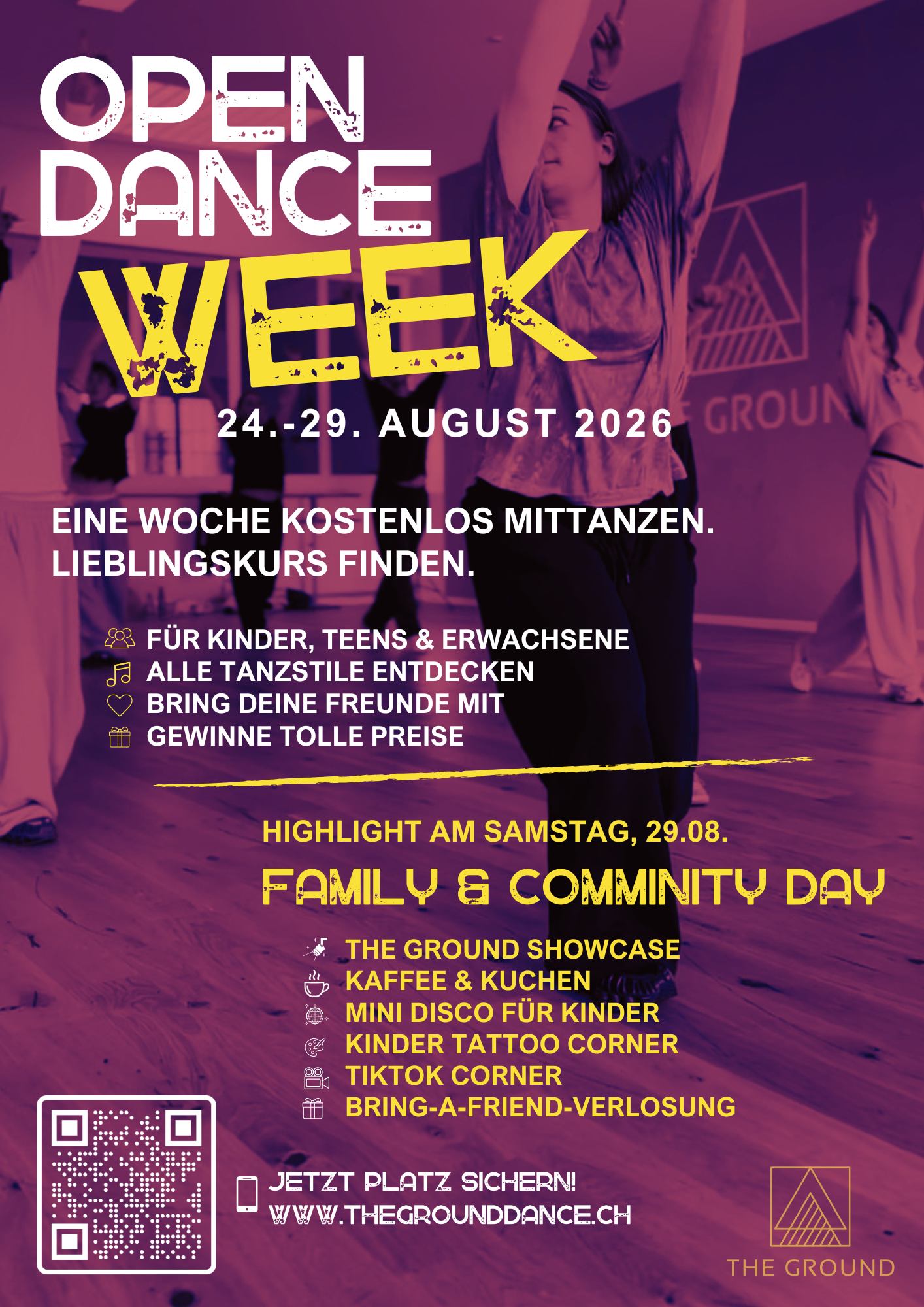 Titelbild des Events: Family & Community Day – Tag der offenen Tür bei the ground