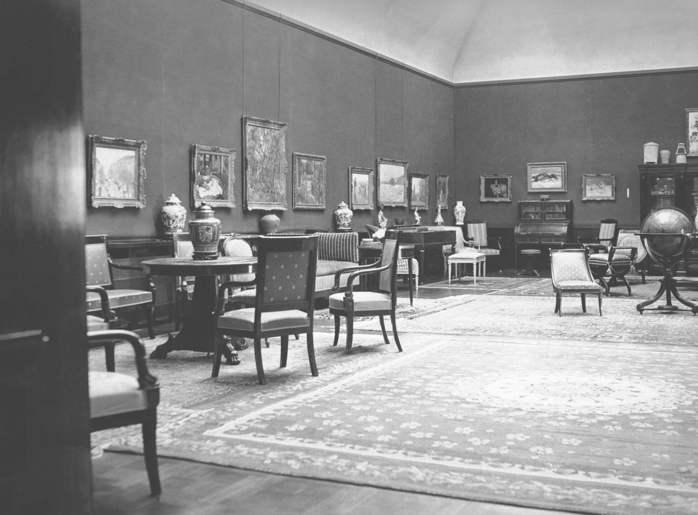 Gemäldegalerie der Familie Brown, 1934, Archiv Museum Langmatt