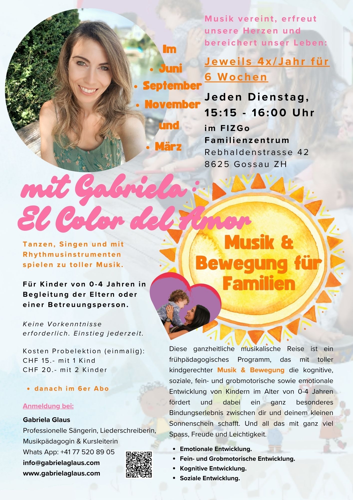 ElKi Musik & Bewegung mit Sängerin Gabriela Glaus