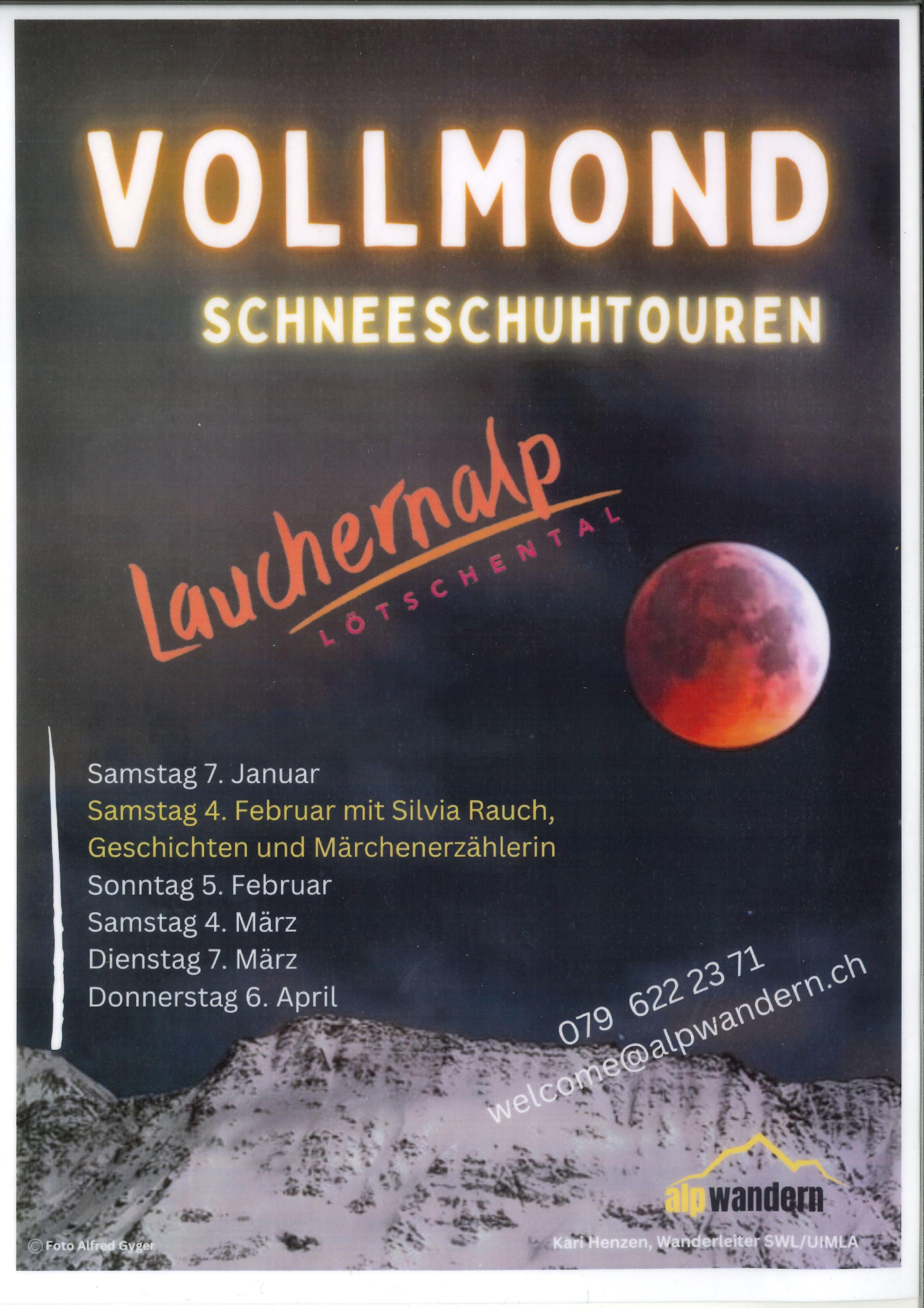 Vollmond Schneeschuhtouren