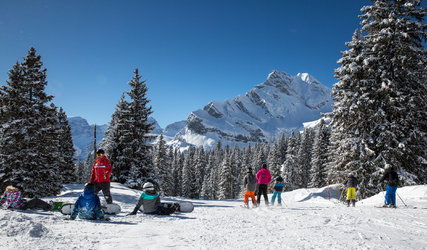 Skifahren Braunwald ©Silvia Blatter