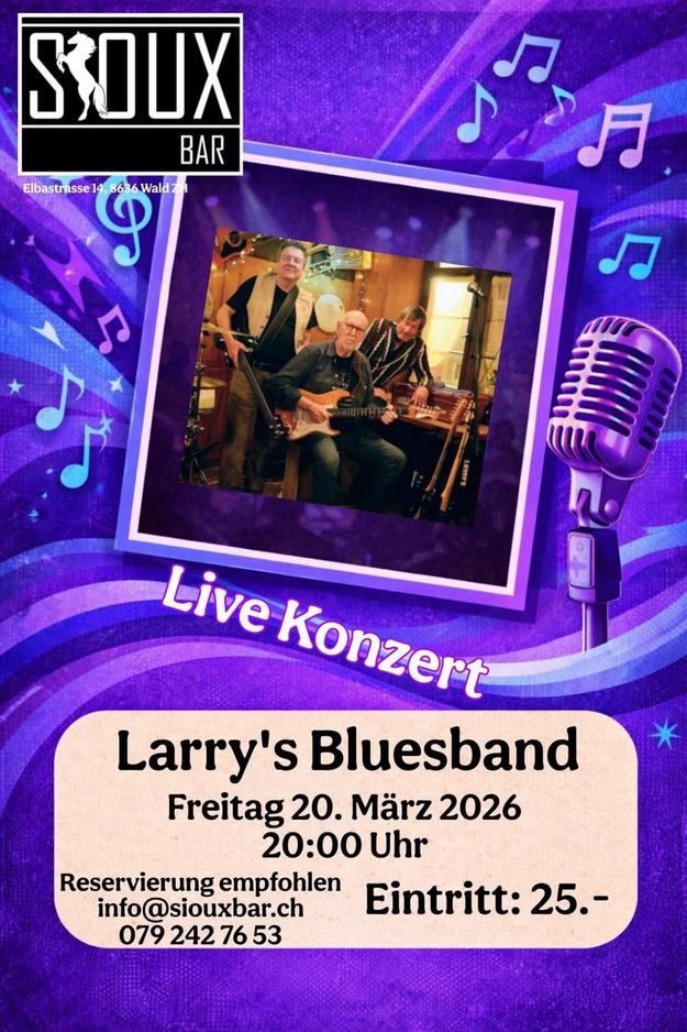 Konzert in der Sioux Bar mit Larry´s Blues Band