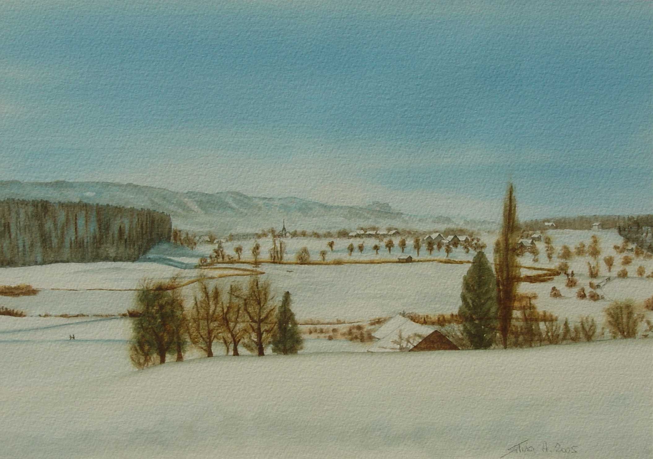 Aquarell Bilderausstellung von Silvia Amsler-Hess, Hombrechtikon