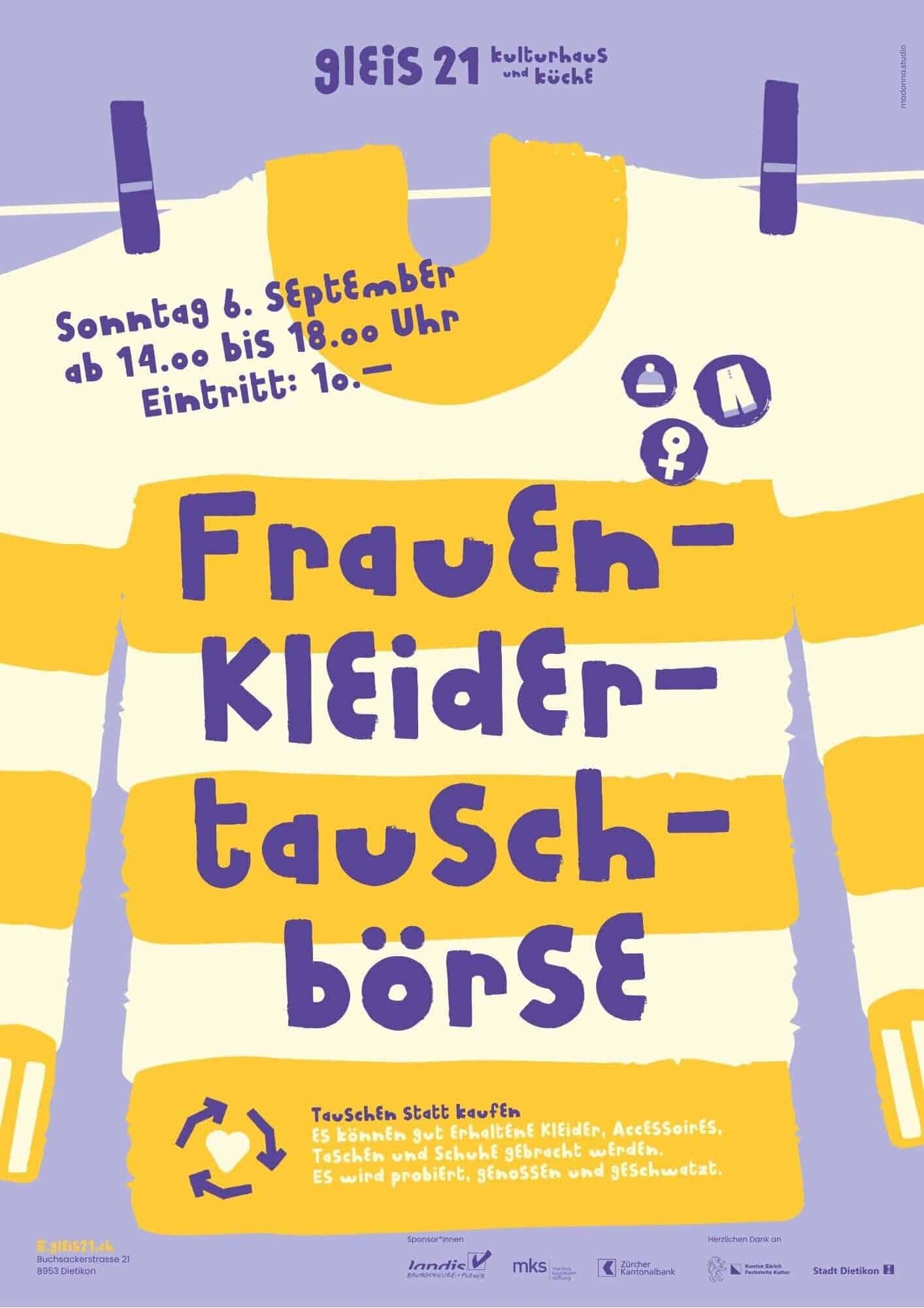 Titelbild des Events: Frauen Kleidertauschbörse im Gleis21