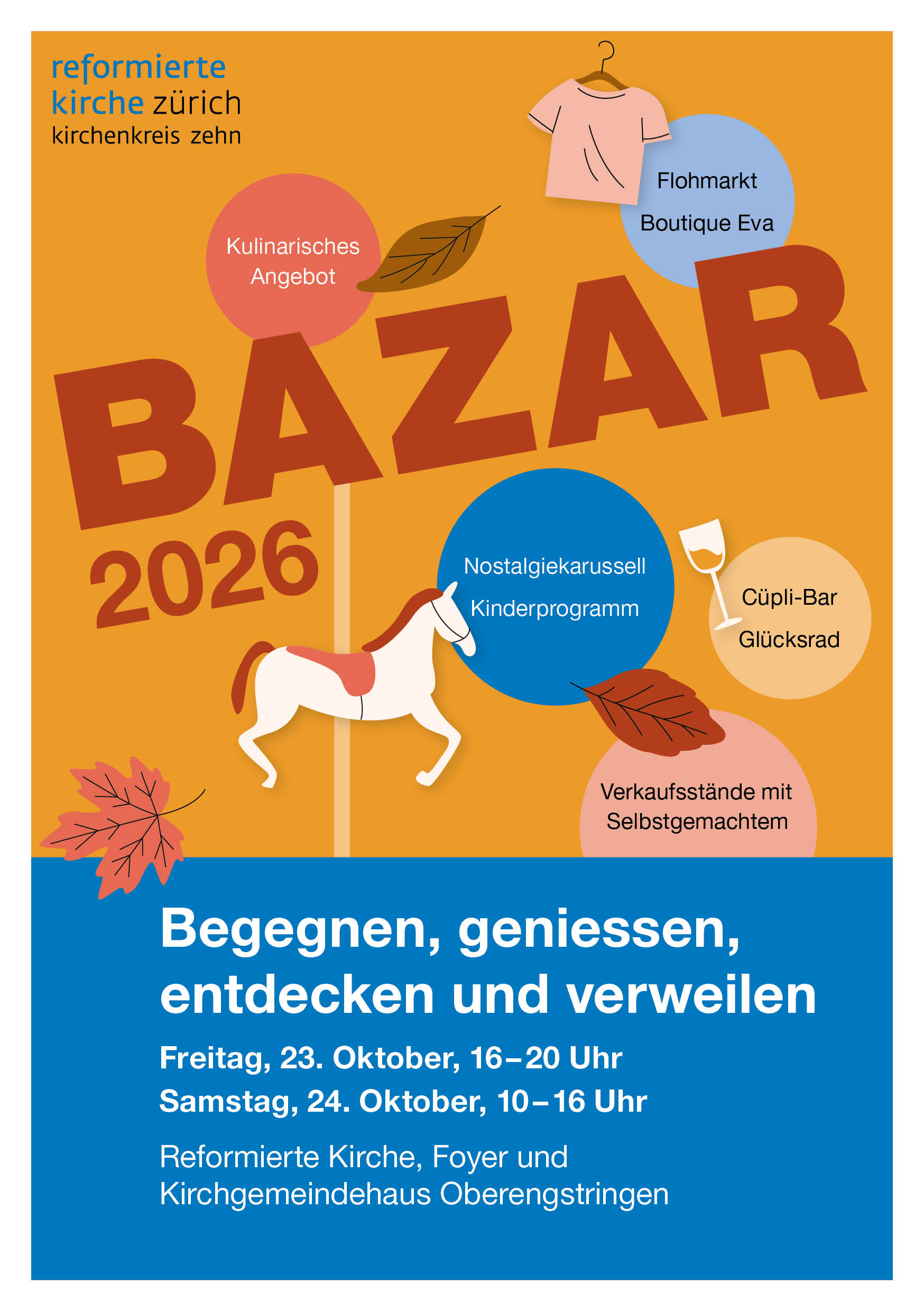 Titelbild des Events: Bazar Oberengstringen - begegnen, geniessen, entdecken und verweilen
