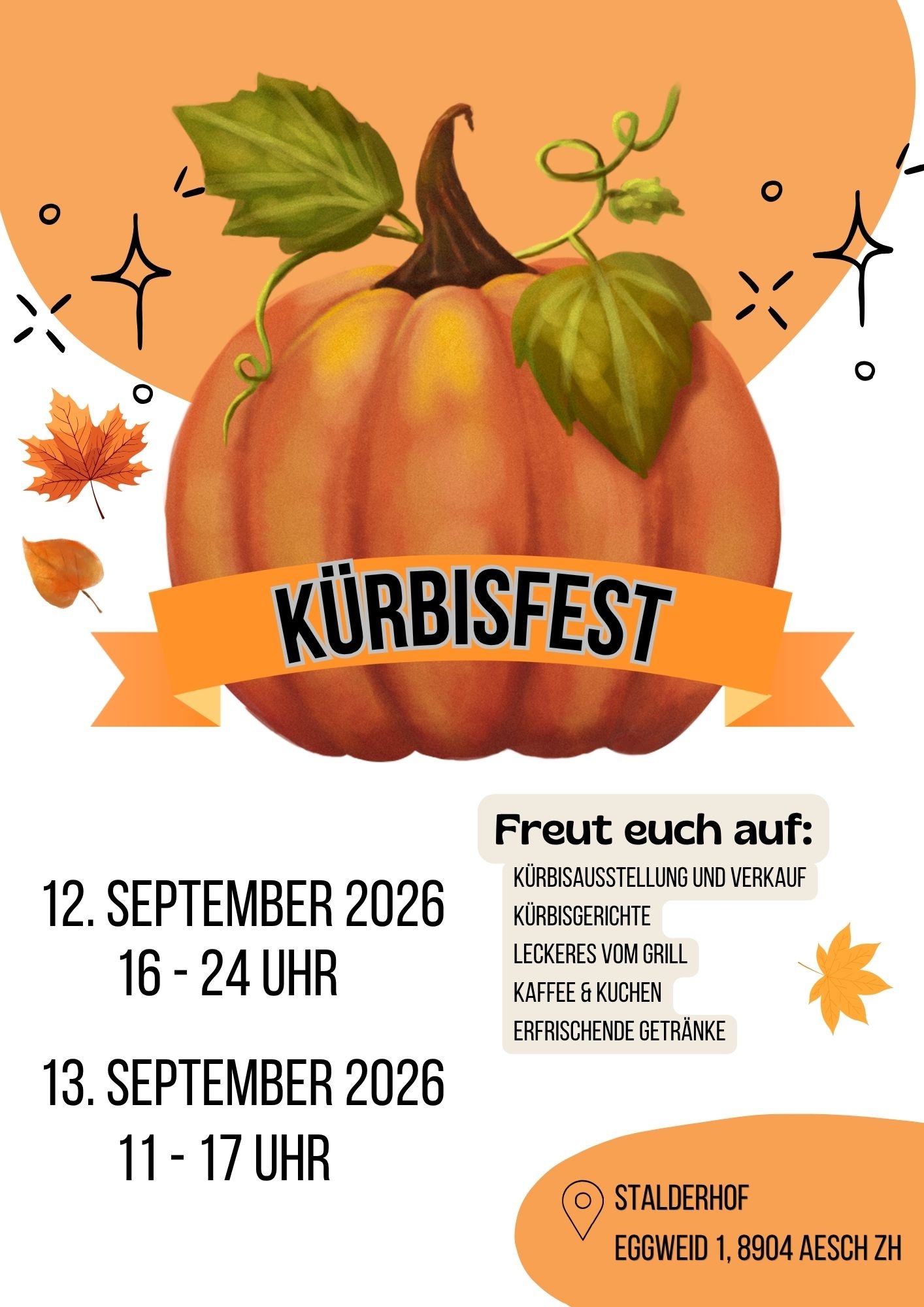 Titelbild des Events: Kürbisfest auf dem Stalderhof