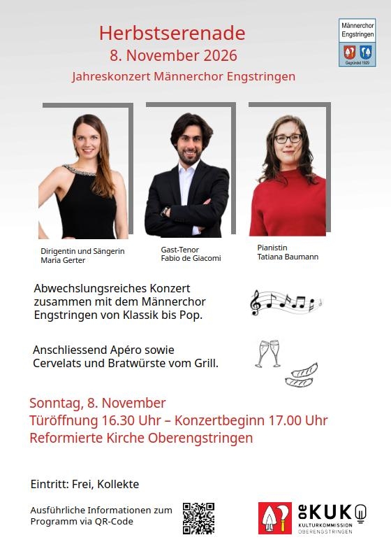 Titelbild des Events:  Herbstserenade Männerchor Engstringen
