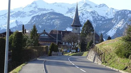 turn at the church