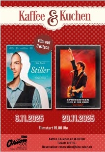 Kaffee & Kuchen, danach Biopic "Springsteen: Deliver me from nowhere"