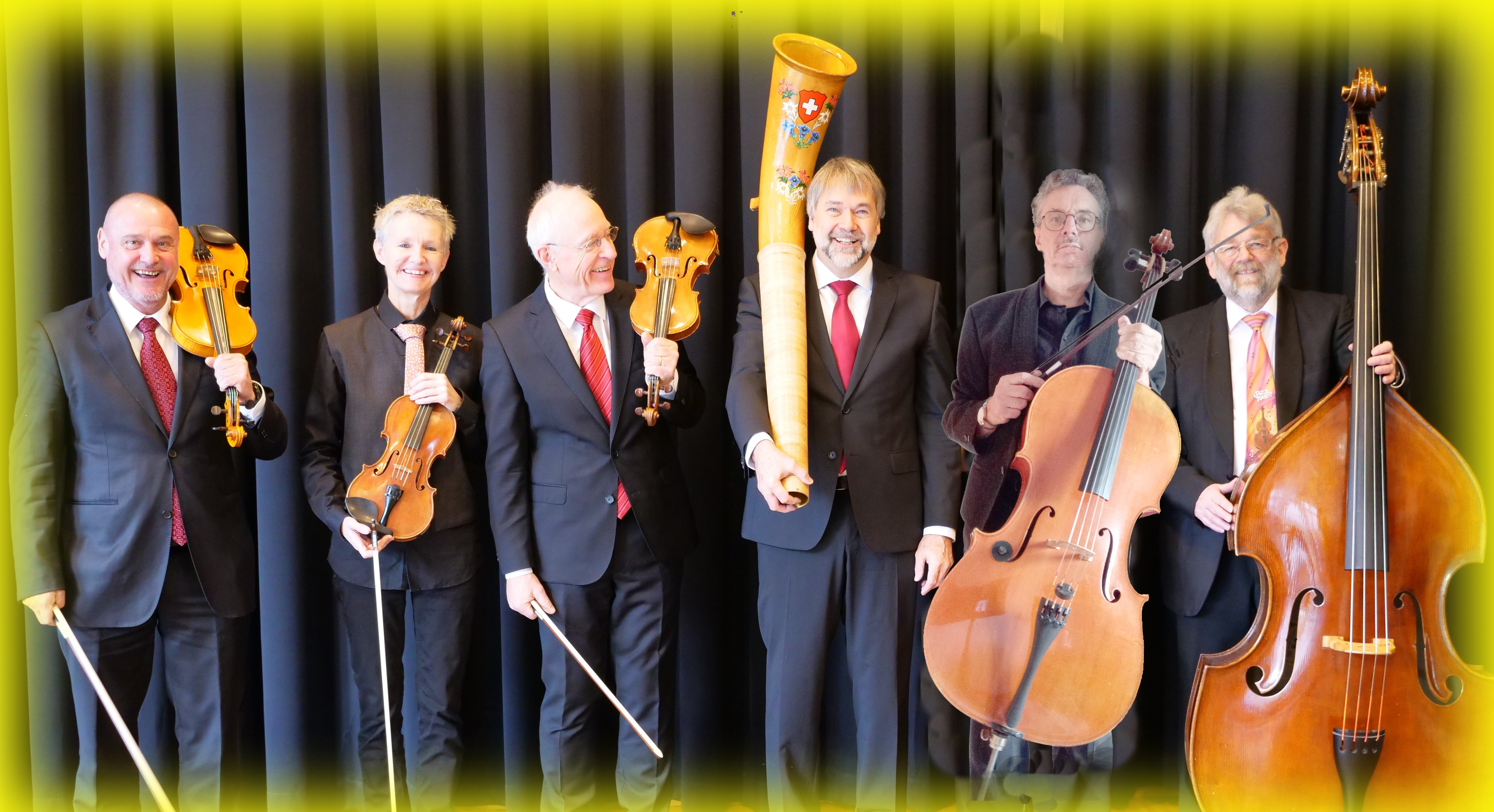 Näbis mit Alphorn und Striichquintett