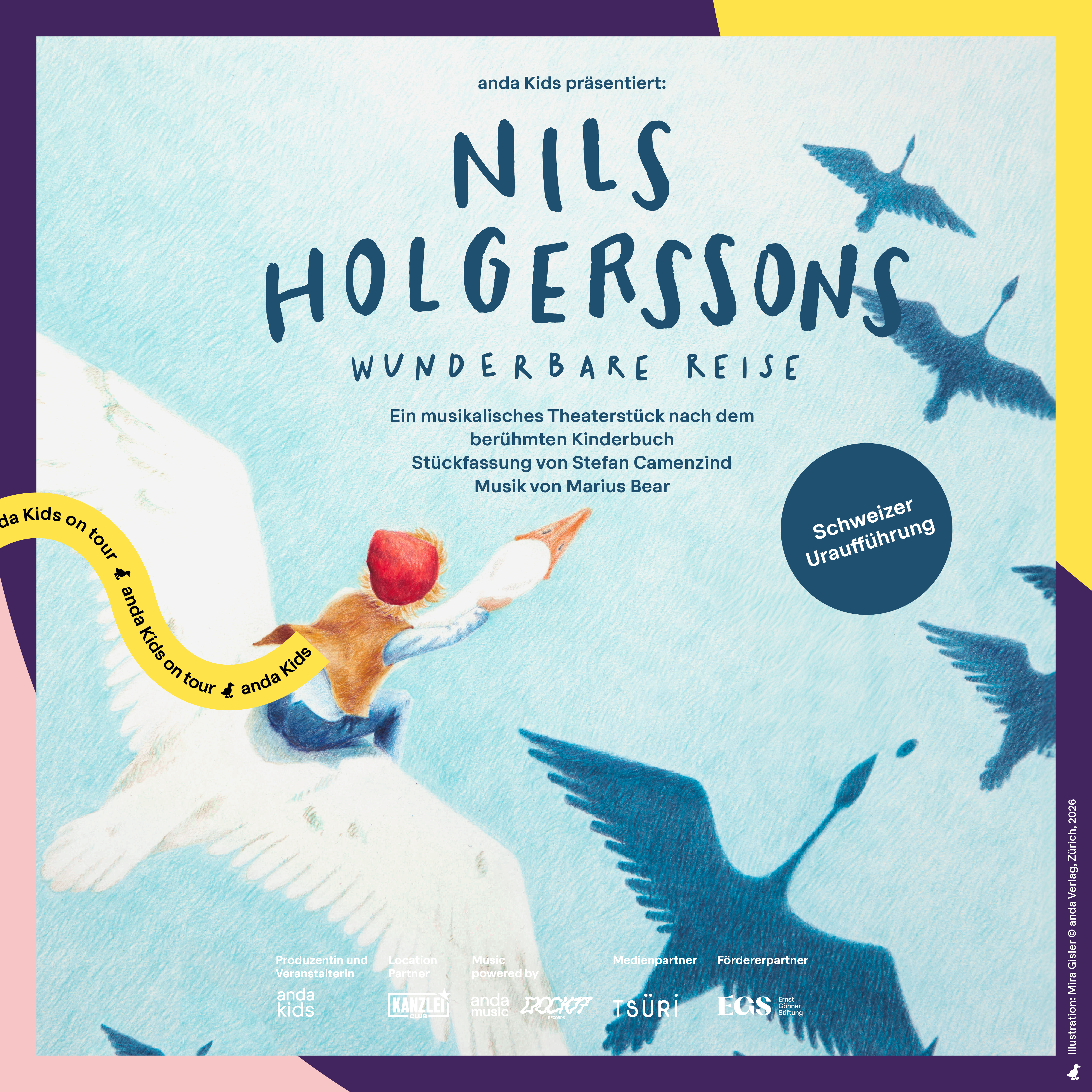 Titelbild des Events: Familientheater: Nils Holgerssons wunderbare Reise