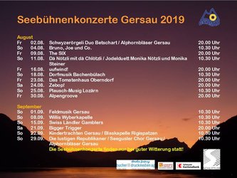 Seebühnenkonzerte Gersau 2019 - 1