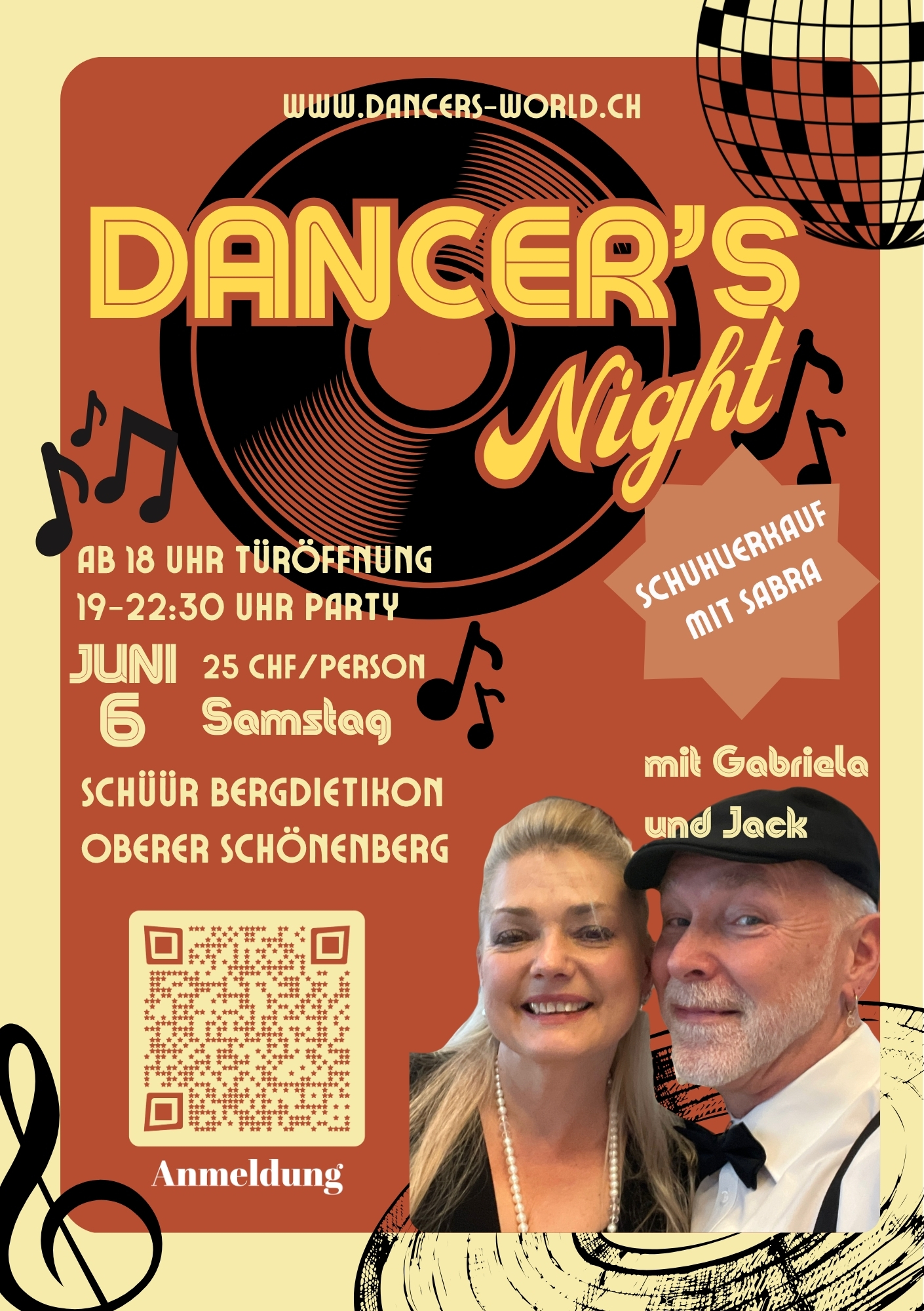 Titelbild des Events: Dancer's Night in der Schüür
