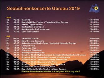Seebühnenkonzerte Gersau 2019 - 1