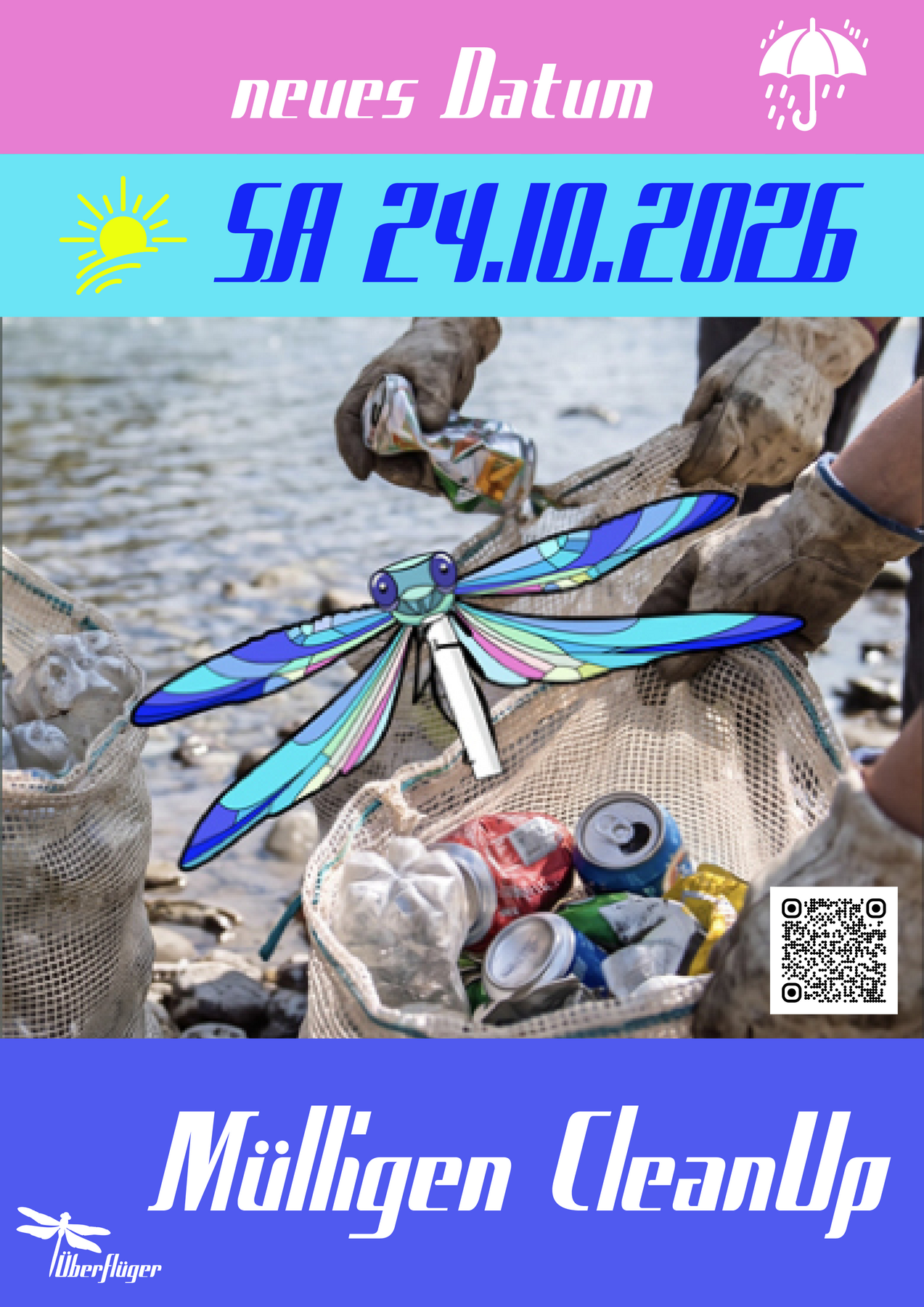 Titelbild des Events: Mülligen CleanUp - Wir entmüllen die Limmat rund um Mülligen