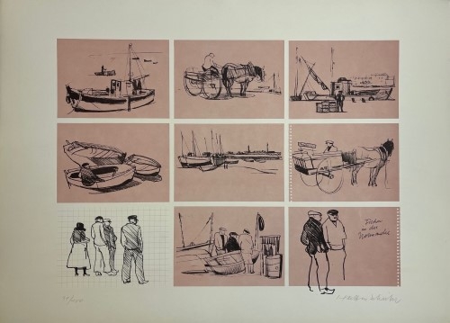 Walter F. Haettenschweiler, Hans Potthof, Elso Schiavo -Lithografien