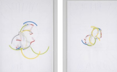 Papierarbeit als Basis für skulpturale Arbeiten