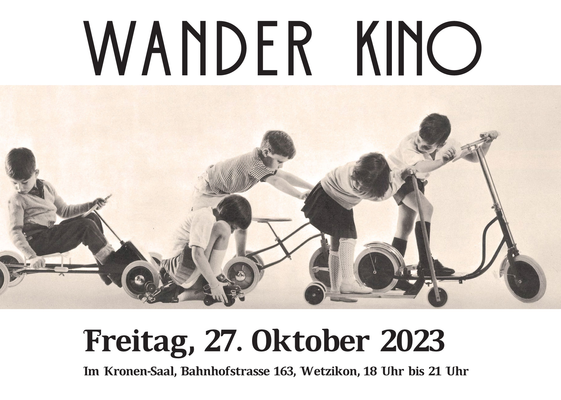 Wanderkino Wetzikon 2023 Wanderkino Wetzikon 2023