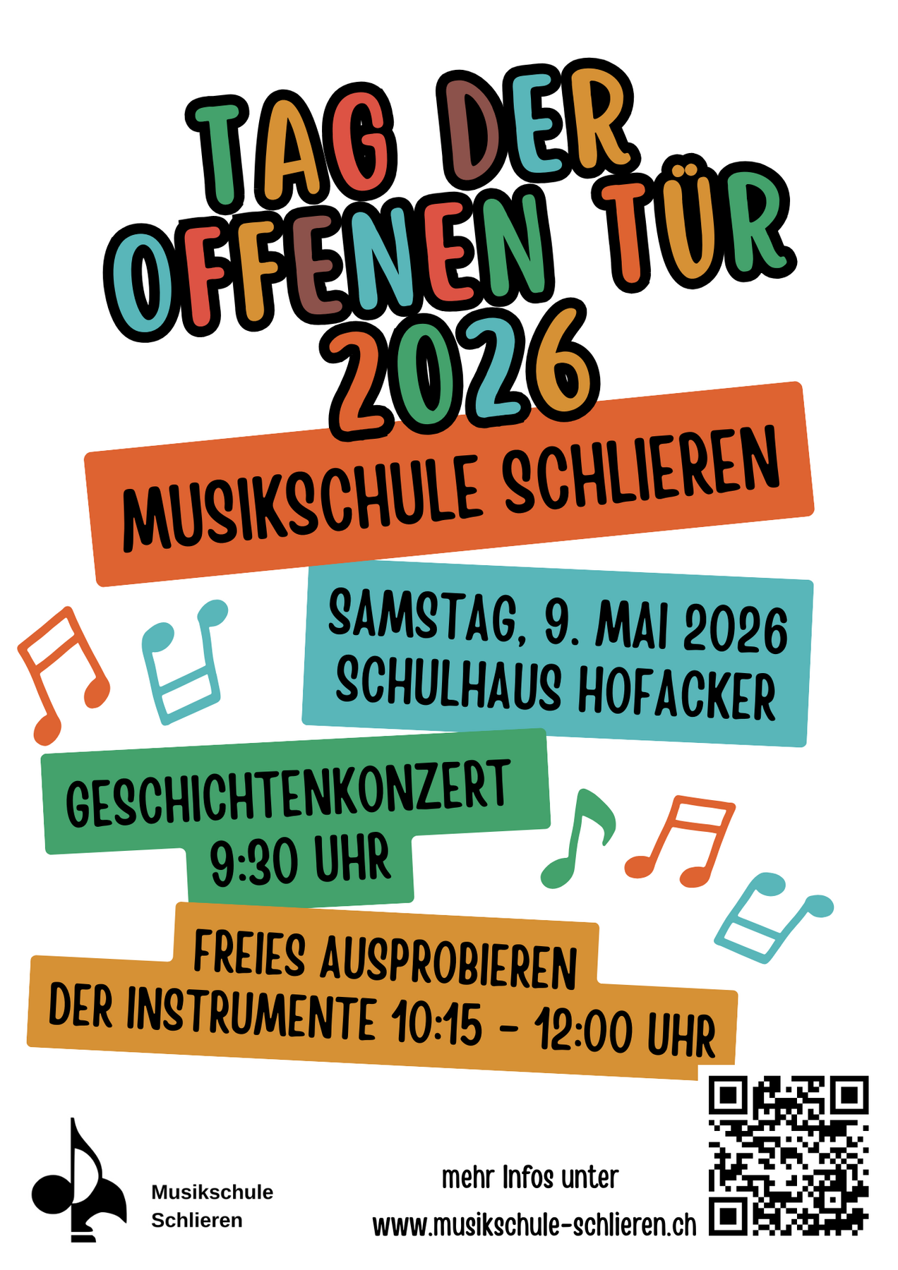 Titelbild des Events: Tag der offenen Tür Musikschule Schlieren