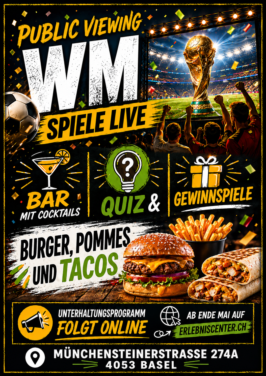 Public Viewing im Erlebniscenter