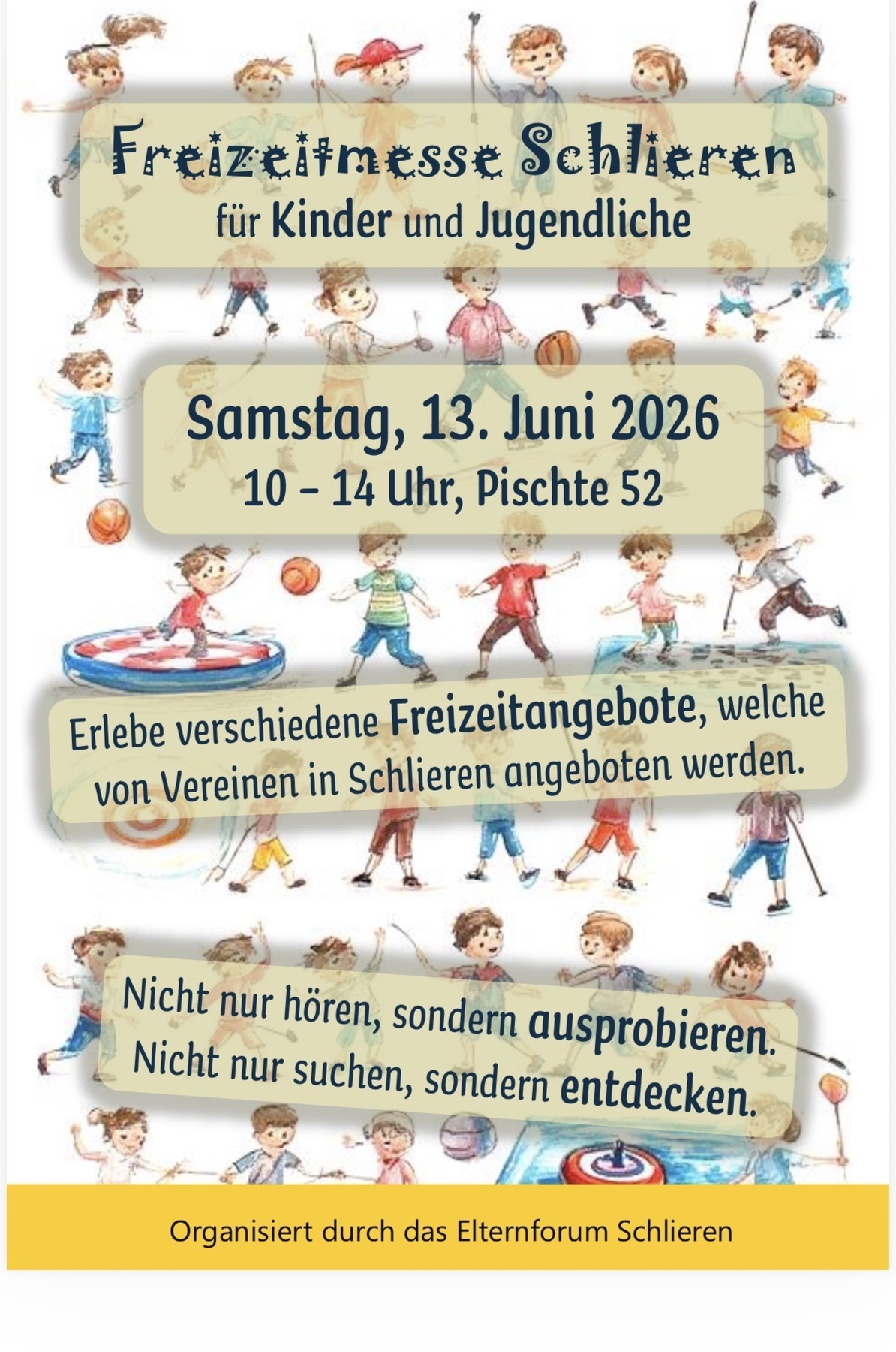 Titelbild des Events: Freizeitmesse Schlieren 2026