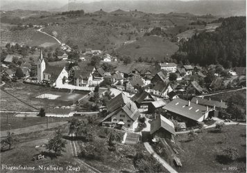 Flugaufnahme Dorf Neuheim ca. 1970